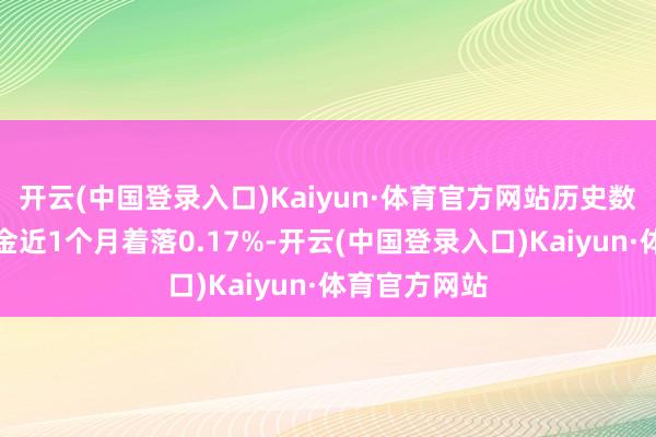 开云(中国登录入口)Kaiyun·体育官方网站历史数据袒露该基金近1个月着落0.17%-开云(中国登录入口)Kaiyun·体育官方网站