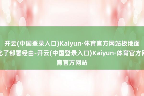 开云(中国登录入口)Kaiyun·体育官方网站极地面简化了部署经由-开云(中国登录入口)Kaiyun·体育官方网站